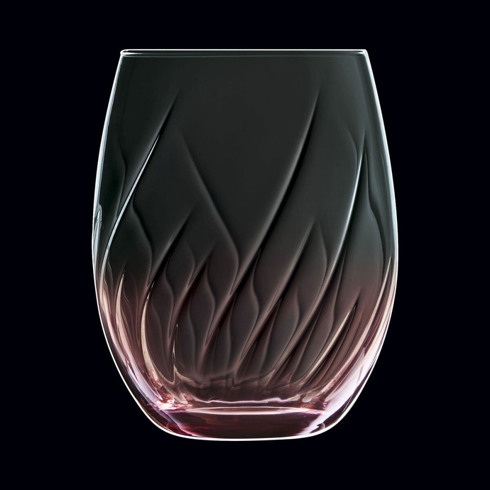 Glass for water Cristal d’Arques Paris Swirly Spring Pink Glass 360 ml (4 Units)
