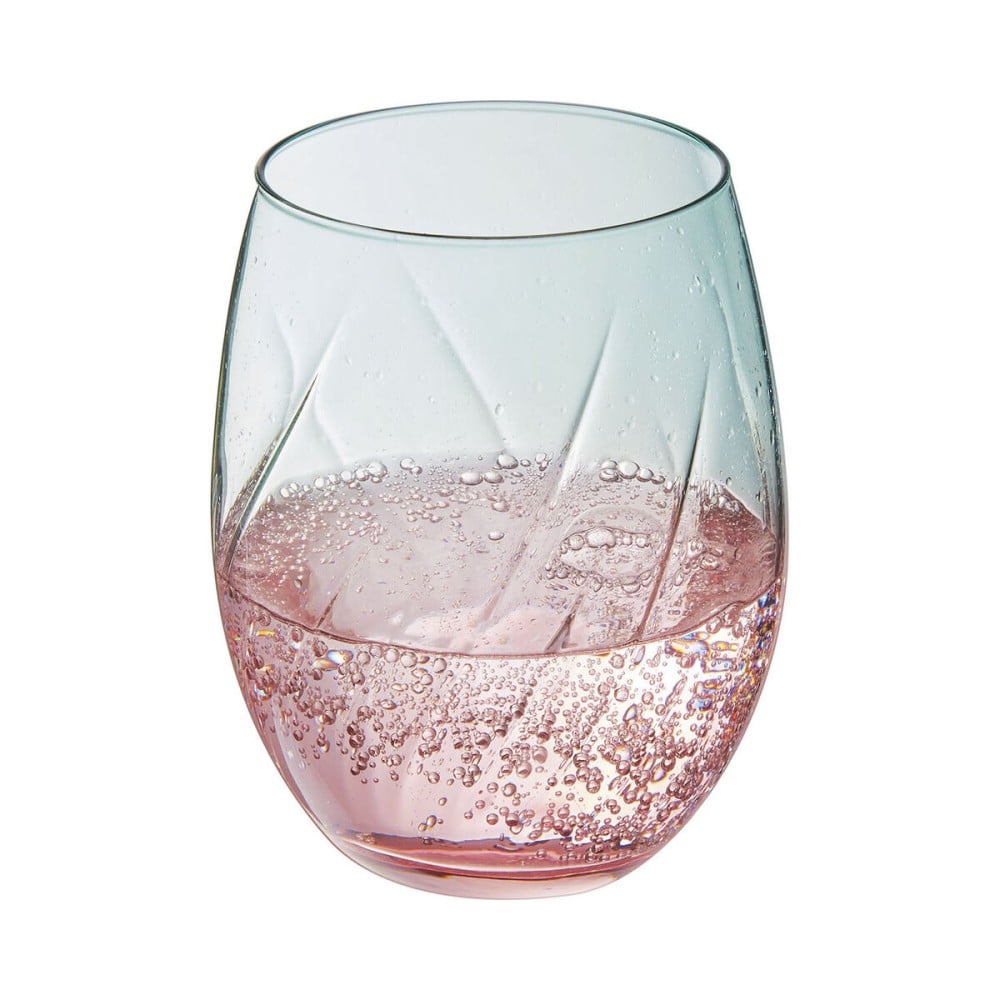 Glass for water Cristal d’Arques Paris Swirly Spring Pink Glass 360 ml (4 Units)