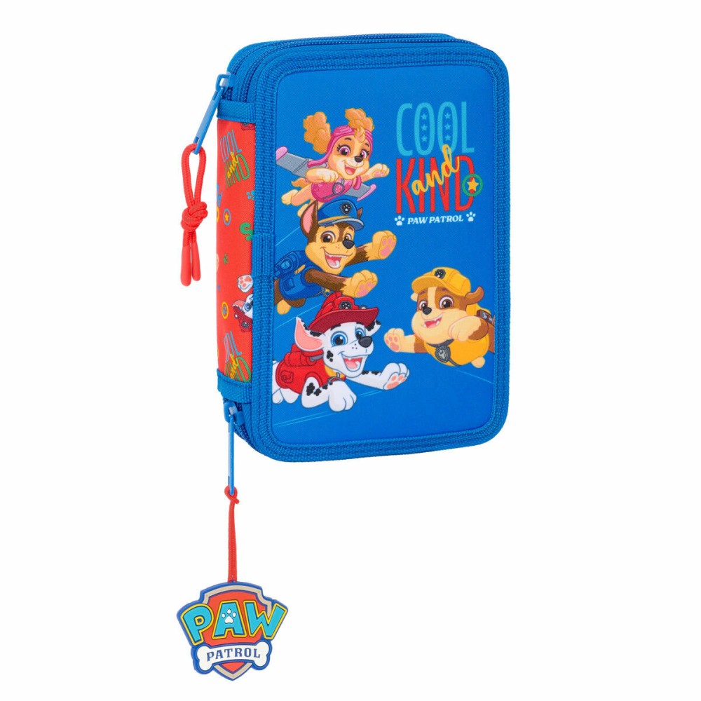 Doppel-Federtasche The Paw Patrol Cool Blau Rot 12.5 x 19.5 x 4 cm 29 Stücke