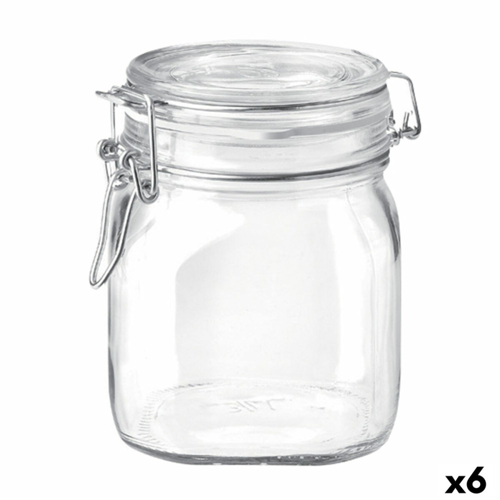 Glass Jar Bormioli Rocco Fido Transparent (6 Units)