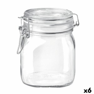 Glass Jar Bormioli Rocco Fido Transparent (6 Units)