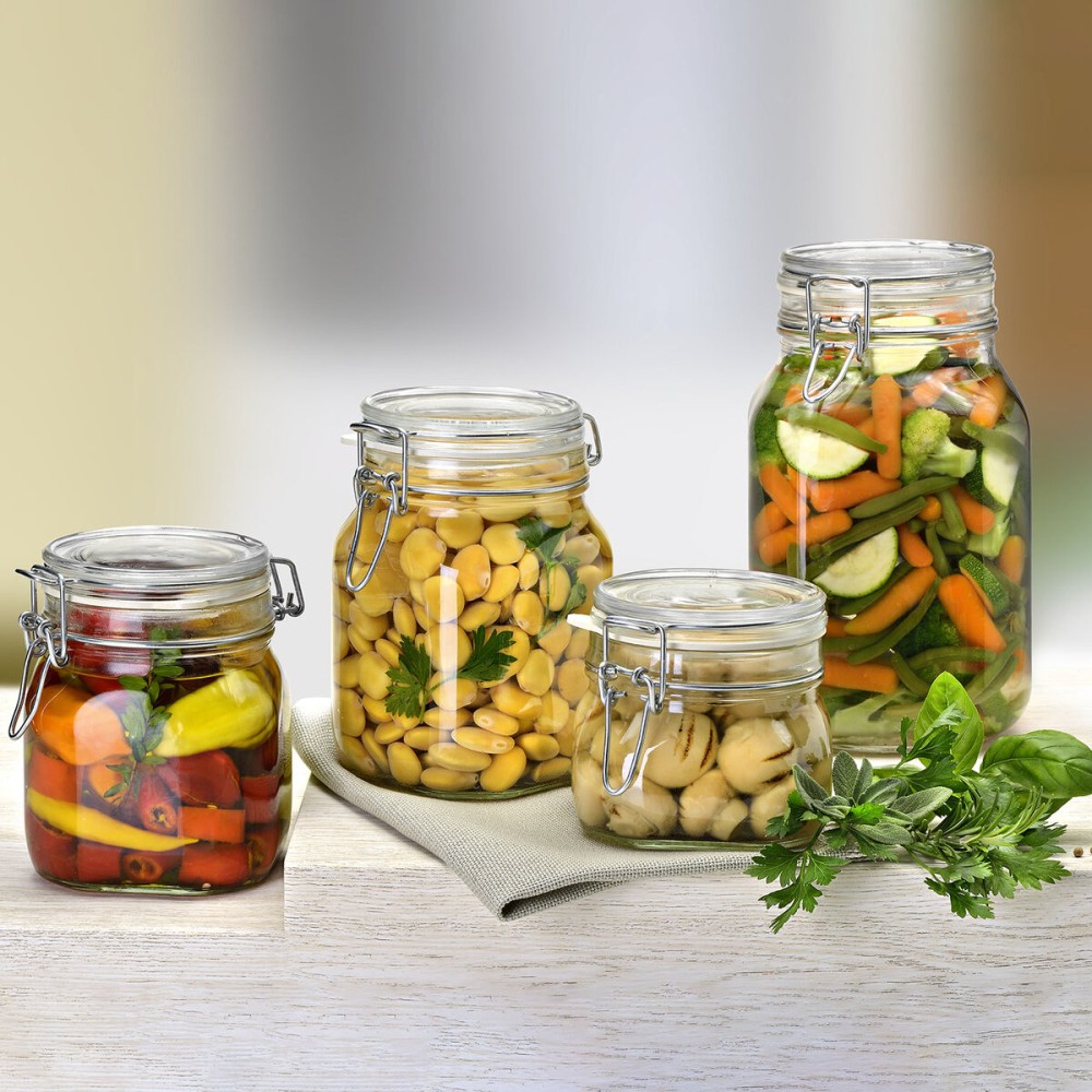 Glass Jar Bormioli Rocco Fido Transparent (6 Units)