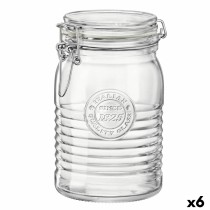Glass Jar Bormioli Rocco Officina Transparent Glass 1,15 L (6 Units)