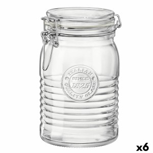 Glass Jar Bormioli Rocco Officina Transparent Glass 1,15 L (6 Units)