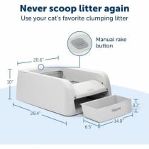 Bac à litière pour chats PetSafe Blanc Plastique