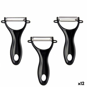 Obst- und Gemüseschäler Kinvara 86886 Schwarz Edelstahl Satz (12 Stück)