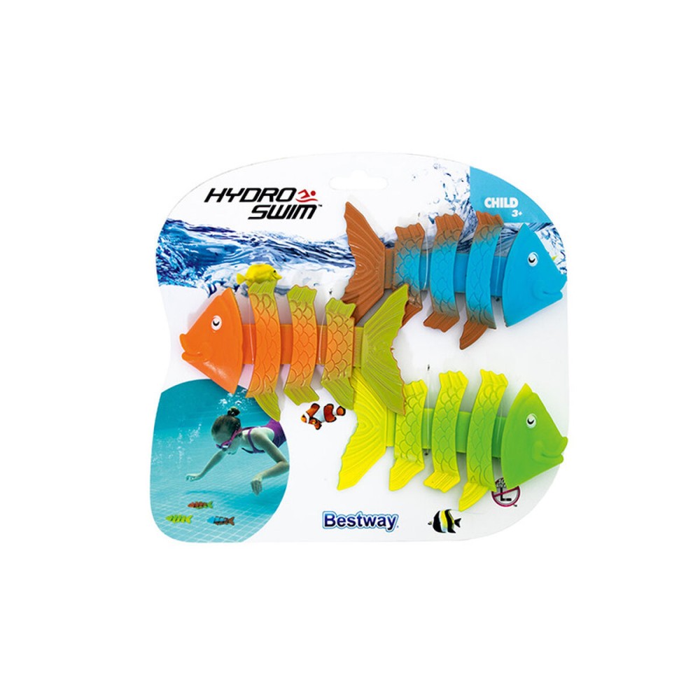 Bestway Jeu de Plongée Set 3 Pièces Anneaux Couleur Assortie +3 Ans Plage et Piscine 26009