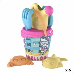 Strandspielzeuge-Set Hello Kitty Ø 18 cm (16 Stück)