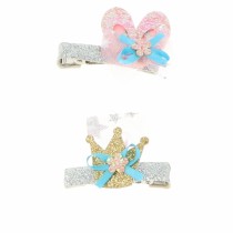 Hair Clips Inca   Glitter (2 Pieces)