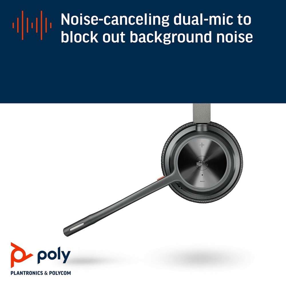 Headphones Poly 77Z30AA Black