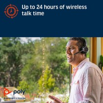 Headphones Poly 77Z30AA Black