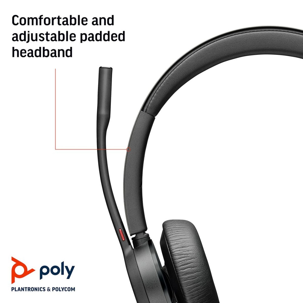 Headphones Poly 77Z30AA Black