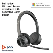 Headphones Poly 77Z30AA Black