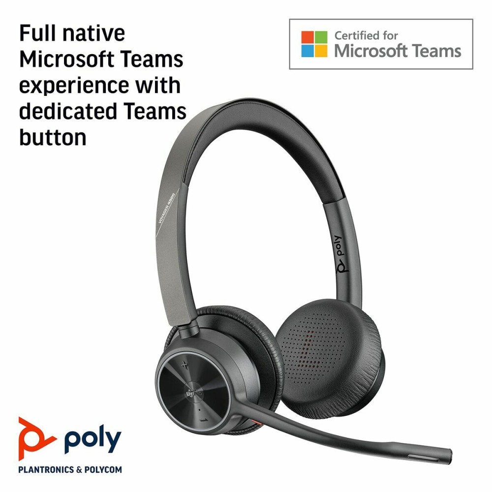 Headphones Poly 77Z30AA Black