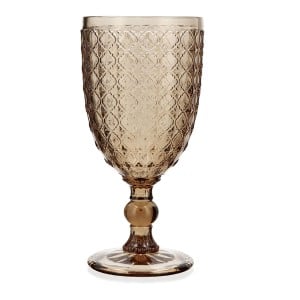 Set of cups Bidasoa Gio Amber Glass 300 ml (6 Units)