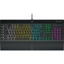 Clavier pour jeu Corsair K55 RGB PRO Noir Espagnol Qwerty