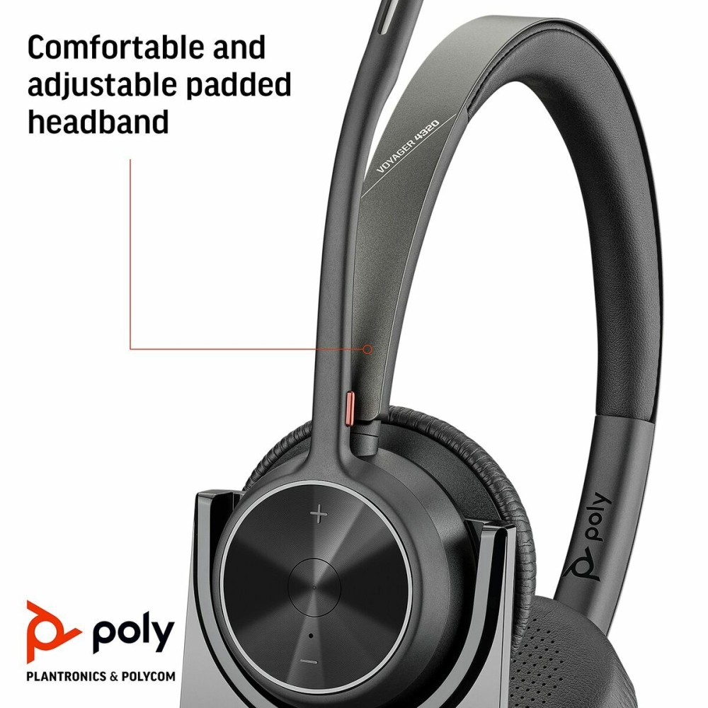 Headphones Poly 77Y99AA Black