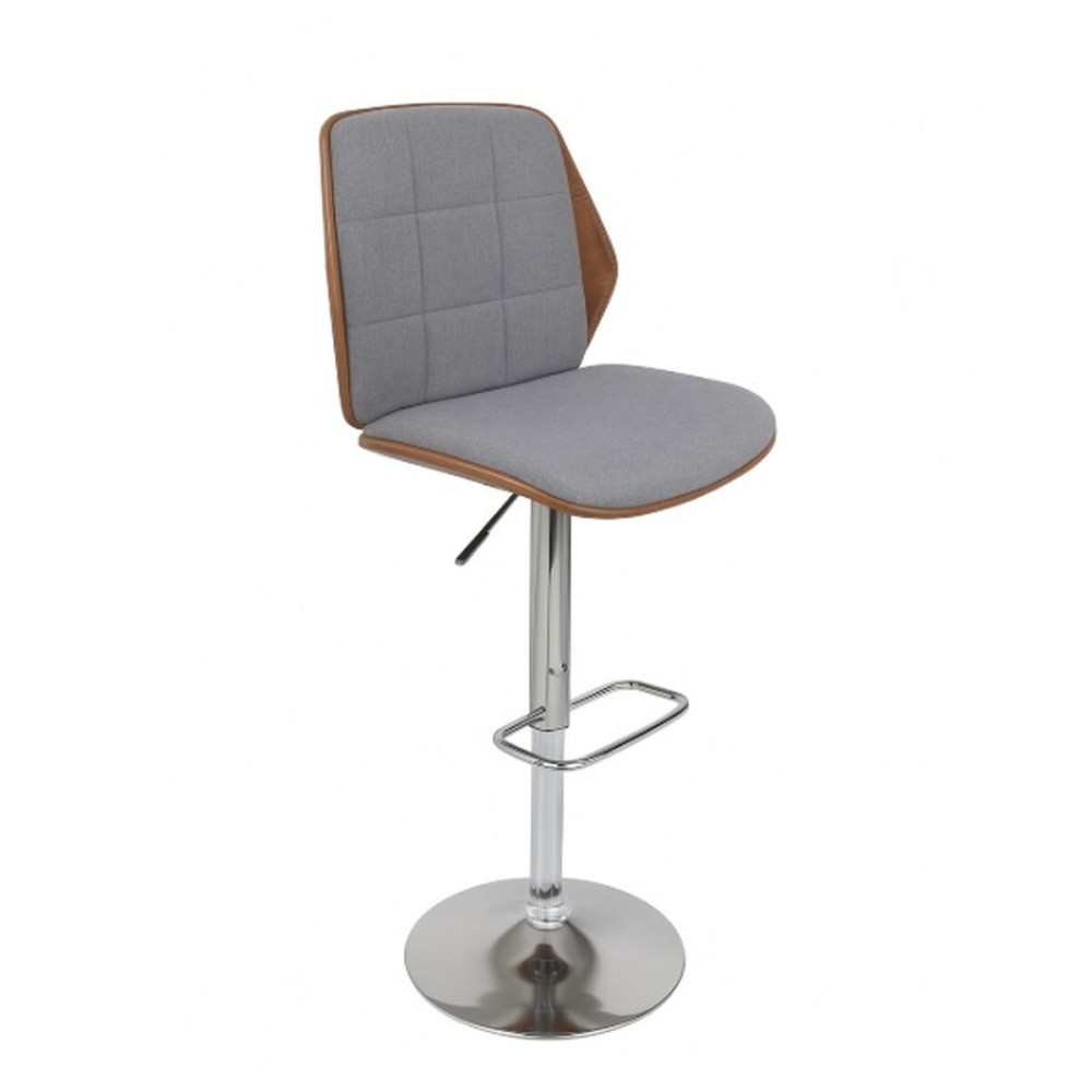 Stool Home ESPRIT Brown Grey Silver Walnut 50 x 52 x 121 cm