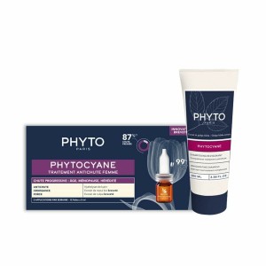Assortiment pour cheveux Phyto Paris Phytocyane Tratamiento Anticaída Progresiva Mujer Lote 2 Pièces