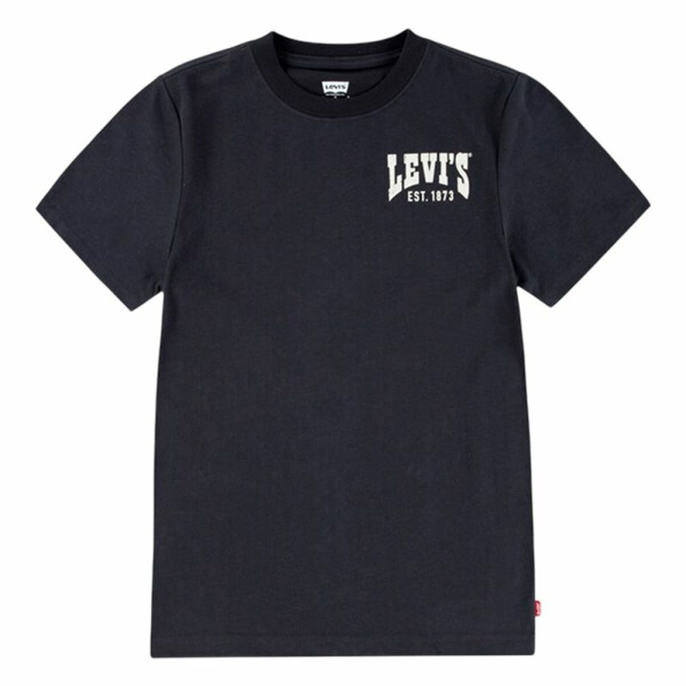 Kurzarm-T-Shirt für Kinder Levi's Lvb Valley View Schwarz 8 Jahre