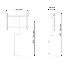 TV Halterung Neomounts PLASMA-W2250BLACK 42" 100" 130 Kg