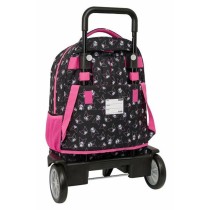 School Bag Kuromi Black Fuchsia 33 x 45 x 22 cm