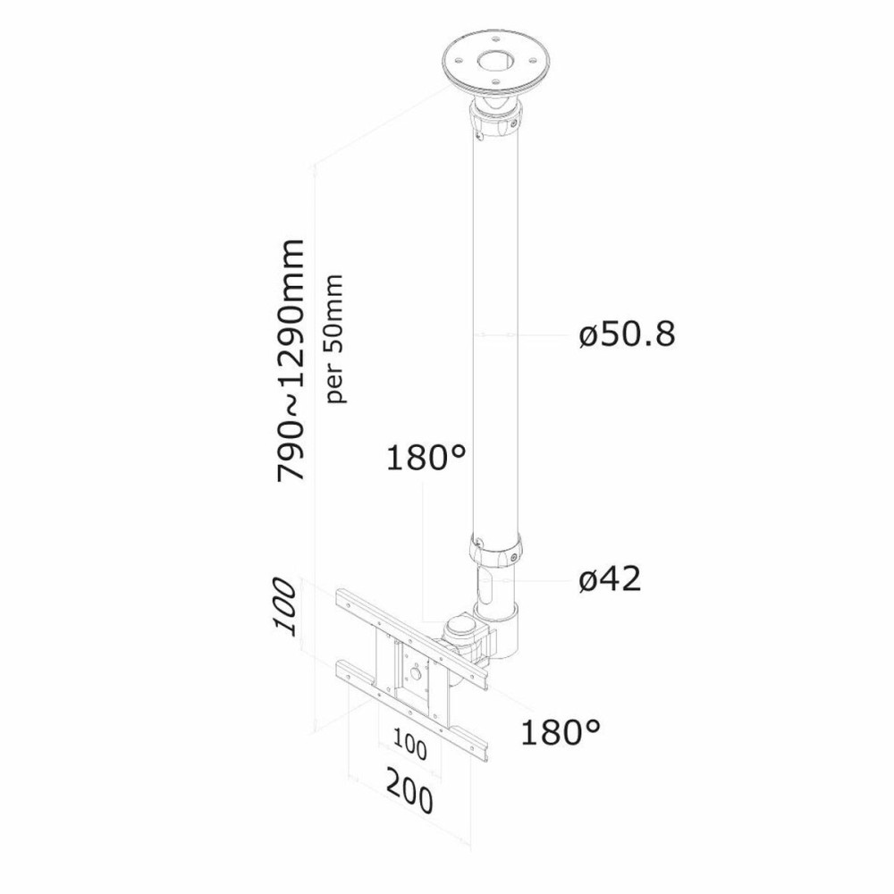 TV Halterung Neomounts FPMA-C100SILVER 10" 30" 12 kg