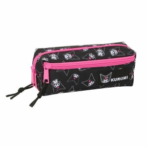 Triple Carry-all Kuromi Black Fuchsia 22 x 8,5 x 6 cm