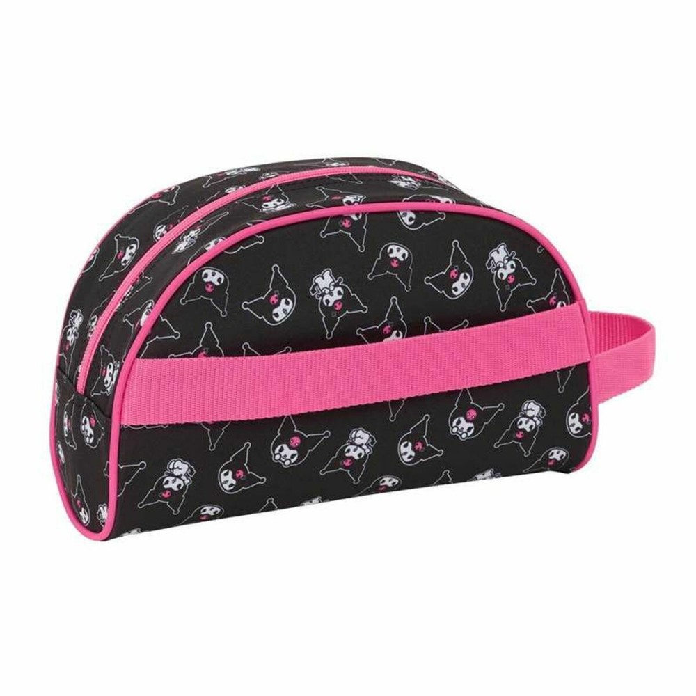 Kulturbeutel für die Schule Kuromi Schwarz Pink 26 x 16 x 9 cm