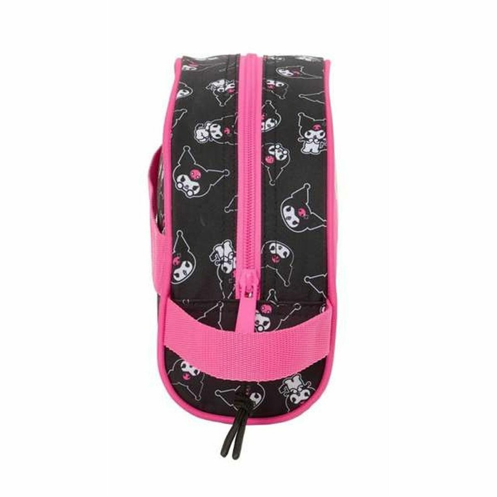 Kulturbeutel für die Schule Kuromi Schwarz Pink 26 x 16 x 9 cm