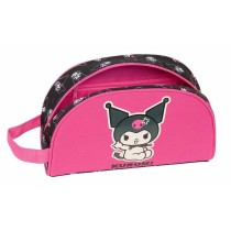 Kulturbeutel für die Schule Kuromi Schwarz Pink 26 x 16 x 9 cm