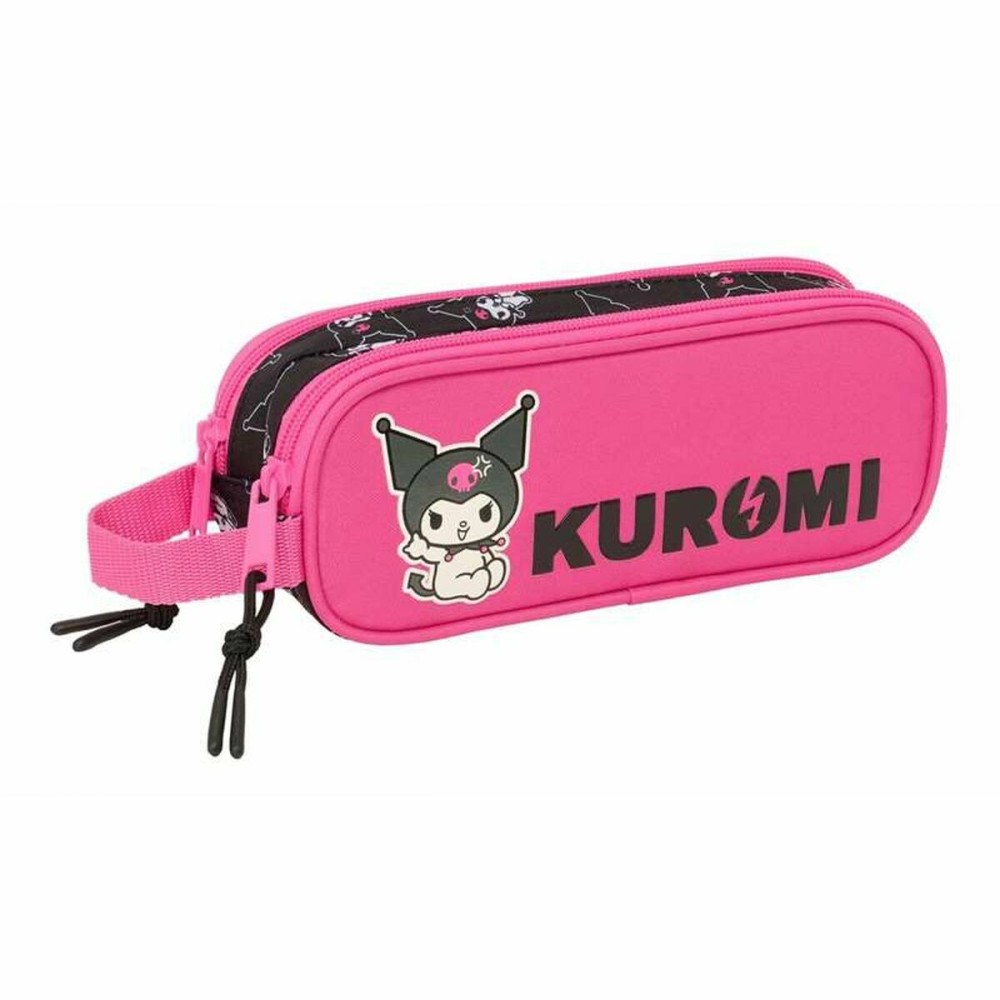 Double Carry-all Kuromi Black Fuchsia 21 x 8 x 6 cm