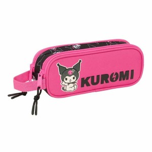 Double Carry-all Kuromi Black Fuchsia 21 x 8 x 6 cm