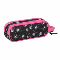 Double Carry-all Kuromi Black Fuchsia 21 x 8 x 6 cm