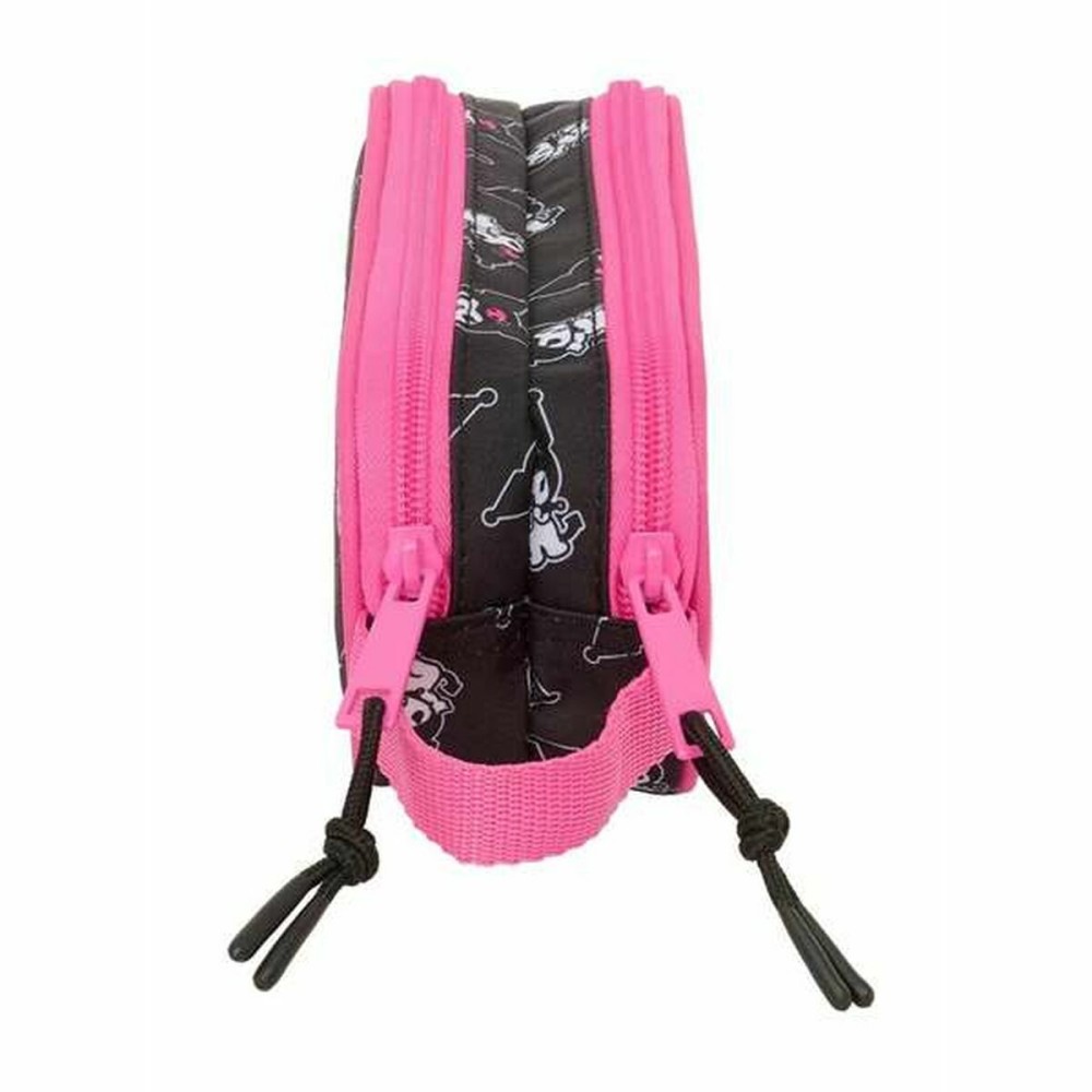 Double Carry-all Kuromi Black Fuchsia 21 x 8 x 6 cm