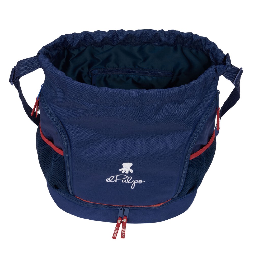 Rucksacktasche mit Bändern El Pulpo Marineblau 35 x 40 x 1 cm