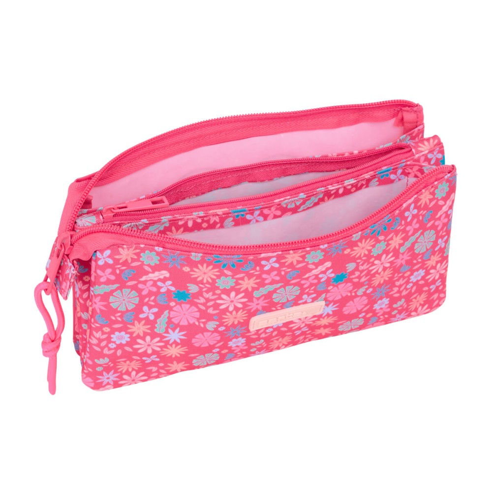 Triple Carry-all Safta Feeling Pink 22 x 12 x 3 cm