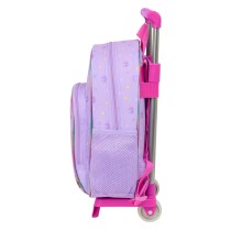 Schulrucksack mit Rädern Unicorn Academy Lila 28 x 34 x 10 cm