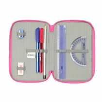 Triple Pencil Case Kuromi Black Fuchsia 12,5 x 19,5 x 5,5 cm 37 Pieces