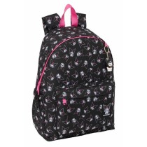 School Bag Kuromi Black Fuchsia 31 x 43 x 13 cm