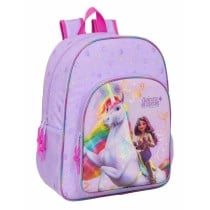 School Bag Unicorn Academy Lilac 33 x 42 x 14 cm