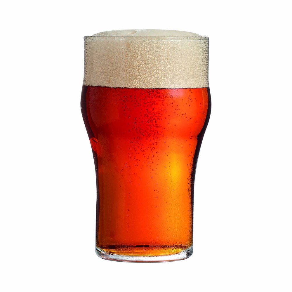 Beer Glass Arcoroc Nonic Transparent Glass 340 ml (24 Units)