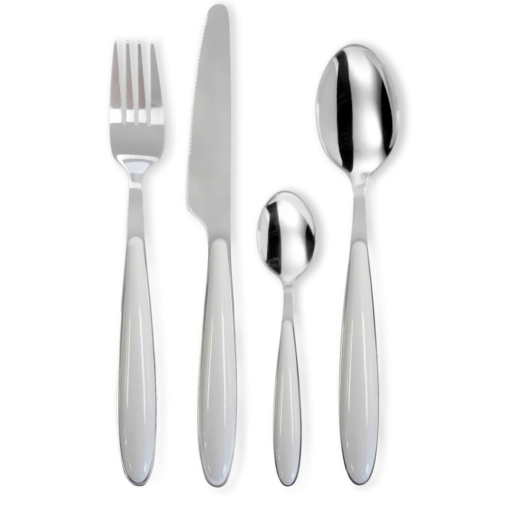 Cutlery Pradel essentiel Colorfull White Metal 20 Pieces