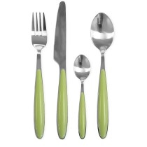 Couverts Pradel essentiel Colorfull Vert Métal 20 Pièces
