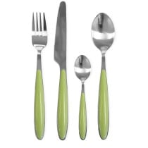 Cutlery Pradel essentiel Colorfull Green Metal 20 Pieces
