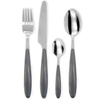 Besteck Pradel essentiel Colorfull Grau Metall 20 Stücke