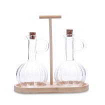 Öl- und Essig-Set Quid Trend 21 x 9,5 x 20,5 cm Bambus Braun