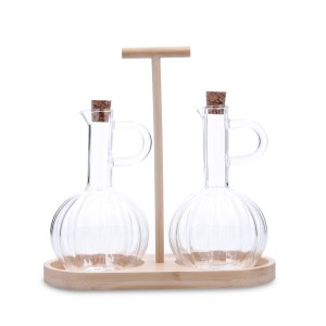 Ensemble salière et poivrier Quid Trend 21 x 9,5 x 20,5 cm Bambou Marron
