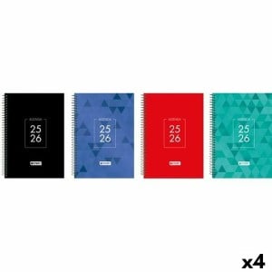 Agenda ENRI IDENTITY 1/4 15 x 21 cm 2025-2026 (4 Unités)