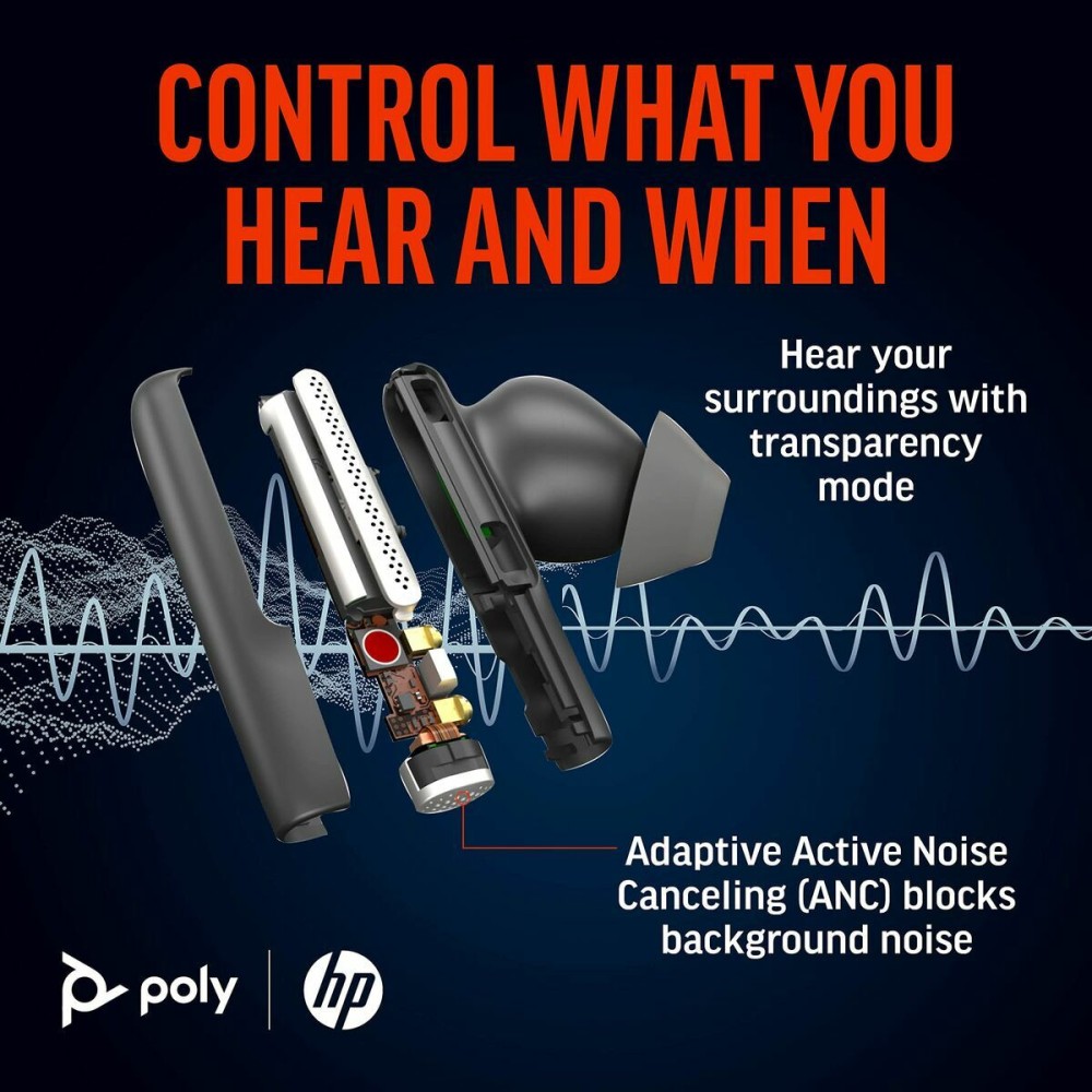 Casque Poly 7Y8M0AA Noir